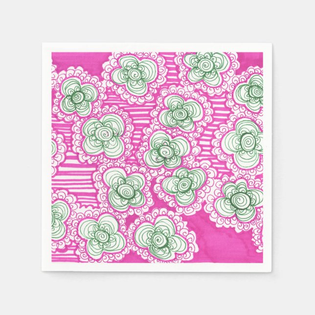 Barnacles und Brussel Sprouts Serviette (Vorderseite)