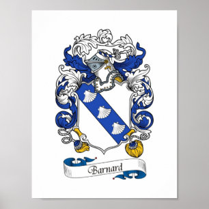 Barnard Wappen/Familienwappen Poster