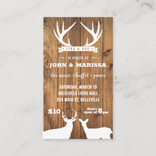 Barnboard Stag and Docket YellowBrickStudio Visitenkarte