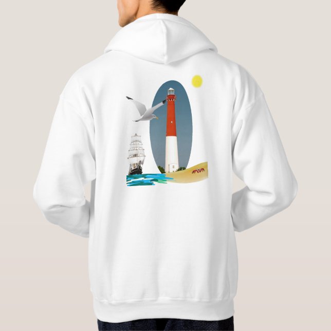 Barnegat Leuchtturm Hoodie (Rückseite)