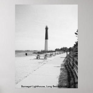 Barnegat Leuchtturm, Long Beach Insel Poster