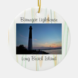Barnegat Leuchtturm-Sonnenuntergang Keramik Ornament