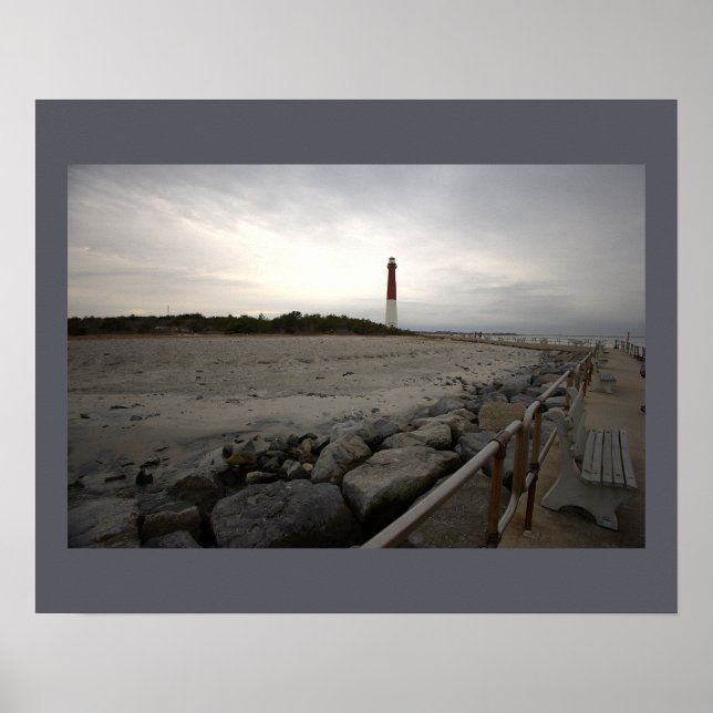 Barnegat Light Leuchtturm Foto Poster (Vorne)