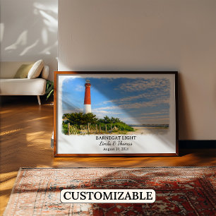 Barnegat Light New Jersey Poster, Aquarell Poster