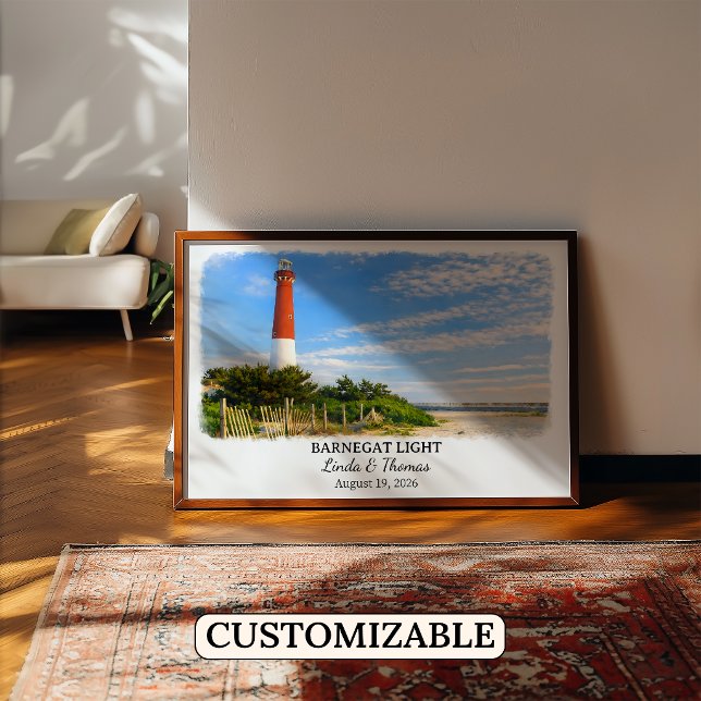 Barnegat Light New Jersey Poster, Aquarell Poster (Von Creator hochgeladen)