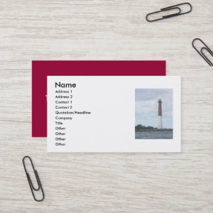 Barnegat Lighthouse Business Card Visitenkarte