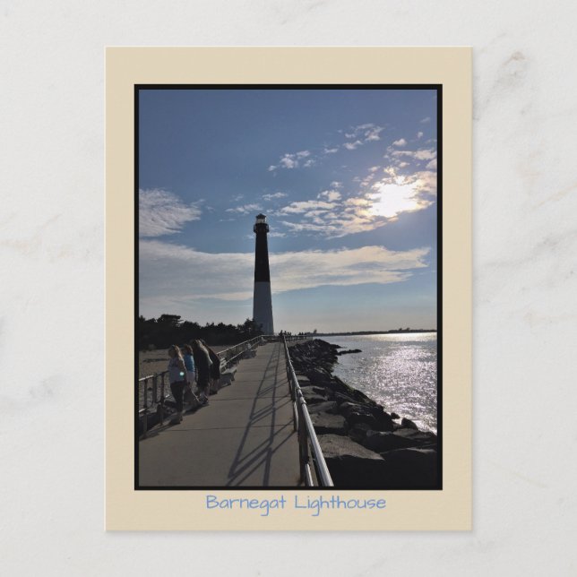 Barnegat Lighthouse Foto Postkarte (Vorderseite)