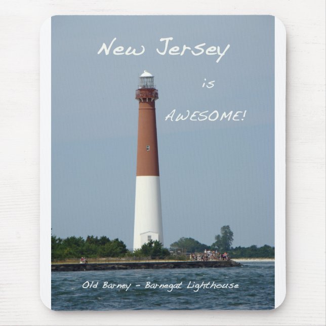 Barnegat Lighthouse Long Beach Island New Jersey Mousepad (Vorne)
