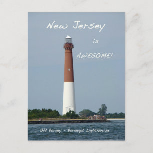 Barnegat Lighthouse Long Beach Island New Jersey Postkarte