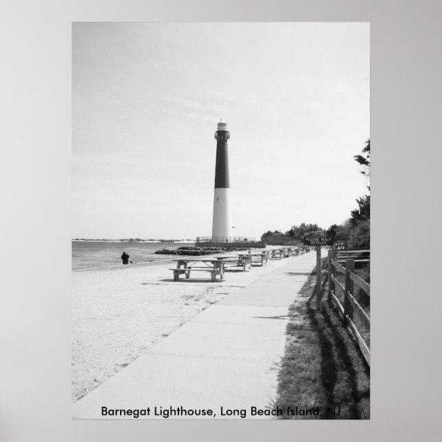 Barnegat Lighthouse, Long Beach Island Poster (Vorne)