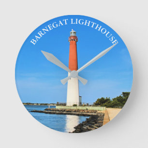 Barnegat Lighthouse Runde Wanduhr