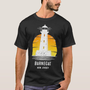 Barnegat New Jersey Lighthouse Retro Design Idee T-Shirt