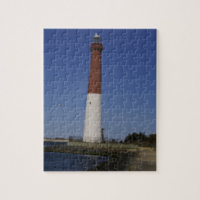 Barnegat Old Barney Lighthouse New Jersey Foto Puzzle (Vertikal)