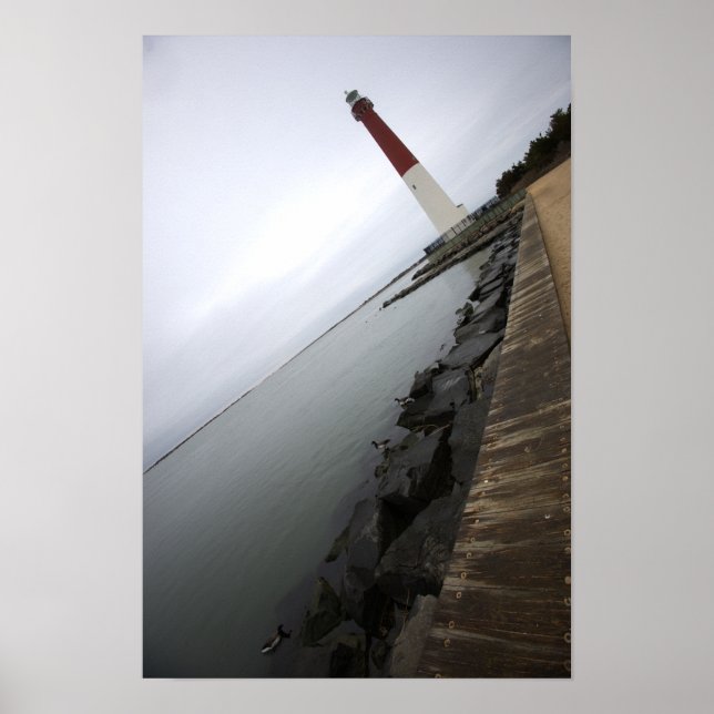 Barnegate Light Lighthouse Photo Poster (Vorne)