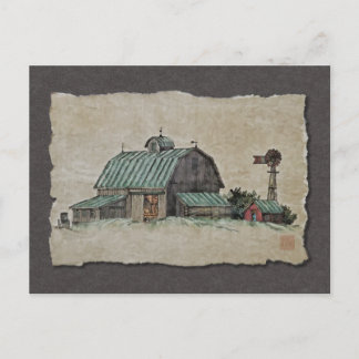 Barnenkornrippe & Windmill Postkarte