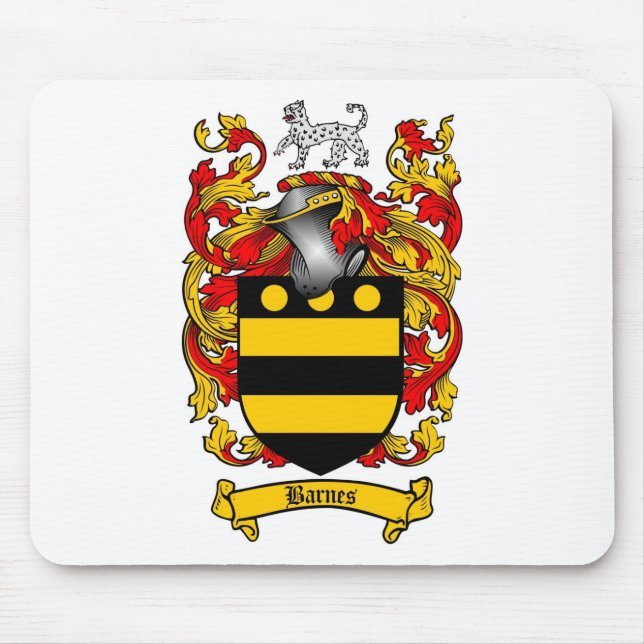 BARNES-FAMILIENWAPPEN - BARNES-WAPPEN MOUSEPAD (Vorne)