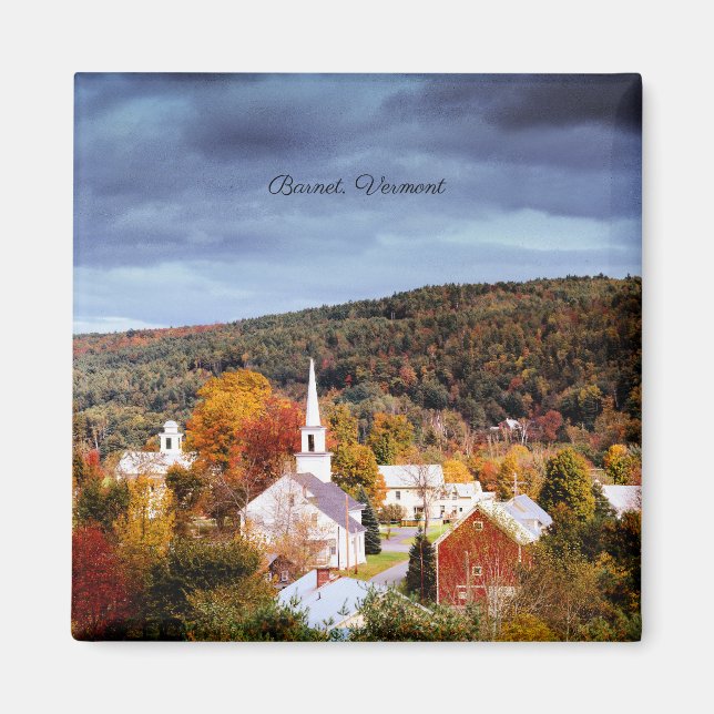 Barnet, Vermont, Herbst in New England Magnet (Vorne)