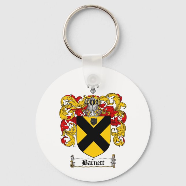 BARNETT-FAMILIENWAPPEN - BARNETTCOAT VON WAFFEN SCHLÜSSELANHÄNGER (Vorderseite)
