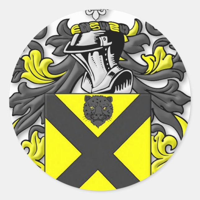 Barnett-Wappen Runder Aufkleber (Vorderseite)