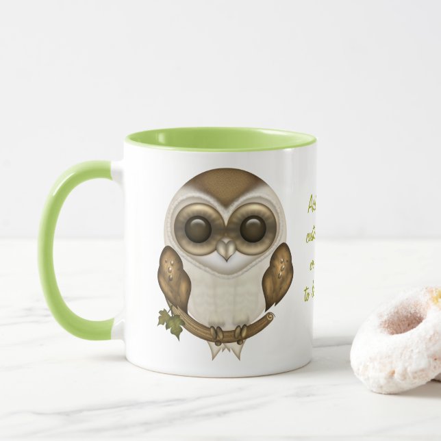 Barney die Schleiereule-Tasse Tasse (Mit Donut)