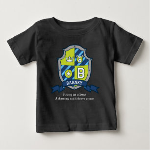 Barney Jungs B Name & Bedeutung Bären Ritter Schil Baby T-shirt