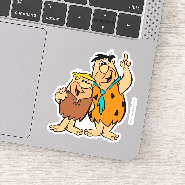 Barney Rubble and Fred Flintstone Aufkleber (Detail)