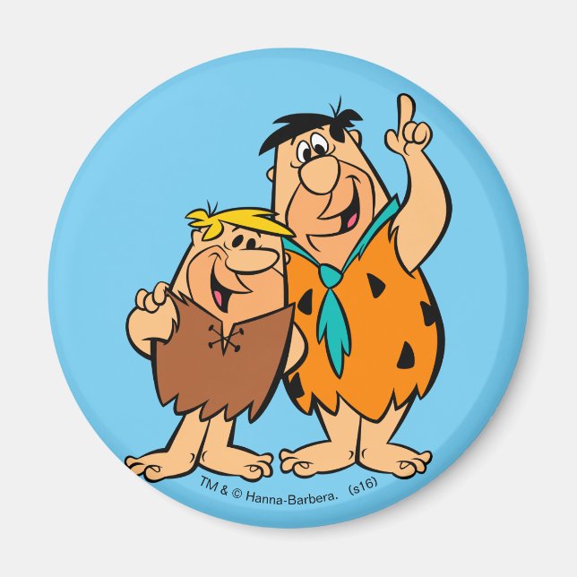 Barney Rubble und Fred Flintstone Magnet (Vorne)
