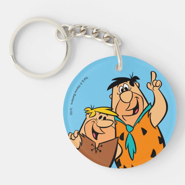 Barney Rubble und Fred Flintstone Schlüsselanhänger (Vorderseite)