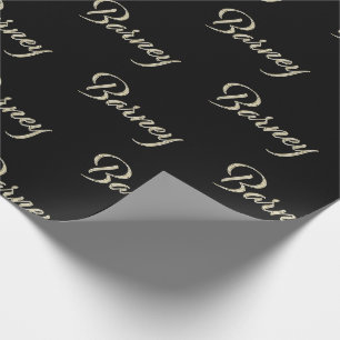 Barney Vorname Name edles Geschenkpapier Papier