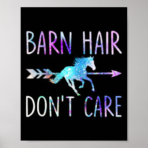 Barnhaar Dont Care Liebe Reiten Reiten Reitsport R Poster