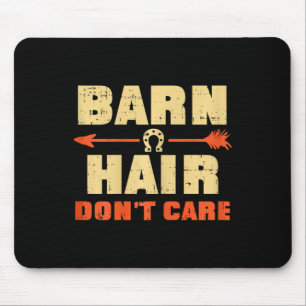 Barnhaar Dont Care Pferde Reiten Girls W Mousepad