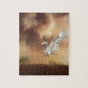 Barnschale in Flight Digital Painting Puzzle