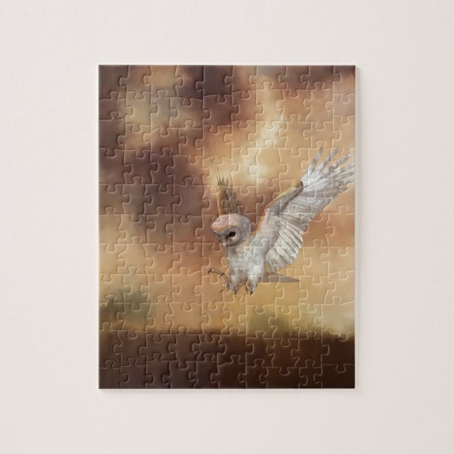 Barnschale in Flight Digital Painting Puzzle (Vertikal)