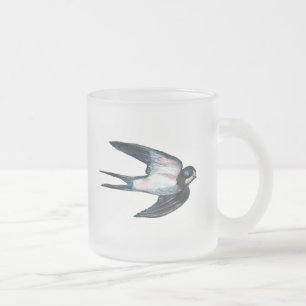 Barnschlucken Flying Illustration Mattglastasse
