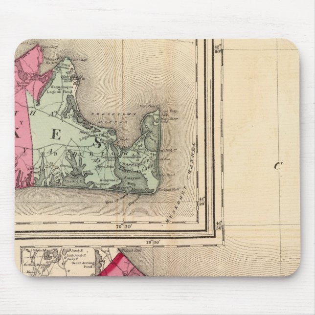 Barnstable, Dukes, Nantucket-Landkreis Mousepad (Vorne)