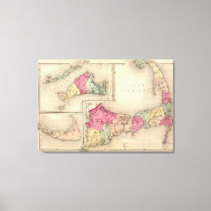 Barnstable, Herzöge, Nantucket Landkreise Leinwanddruck