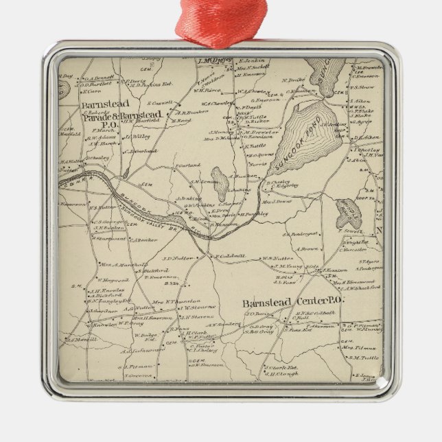 Barnstead, Belknap Co Ornament Aus Metall (Vorne)