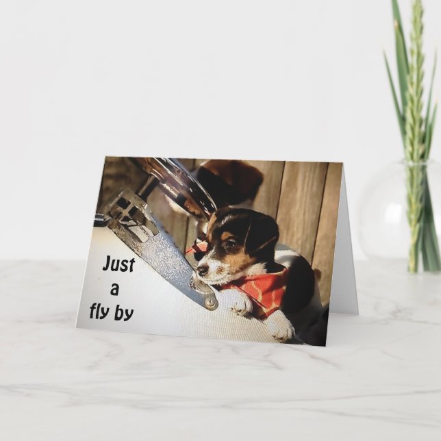 BARNSTORMING RUSSELL TERRIOREN SAGEN GLÜCKLICH 40. KARTE (Vorderseite)