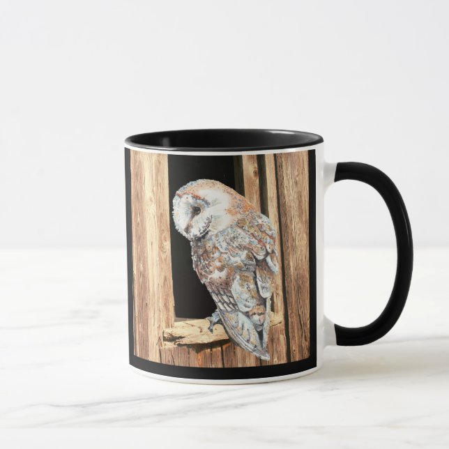 Barnuhwal Barn Window Animal Bird Tasse (Rechts)