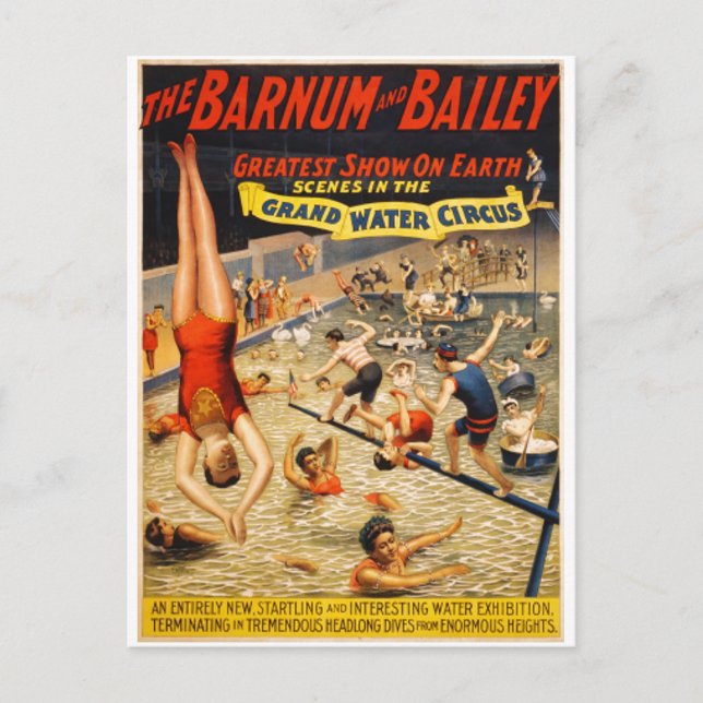 Barnum & Bailey Beste Weltshow Postkarte (Vorderseite)