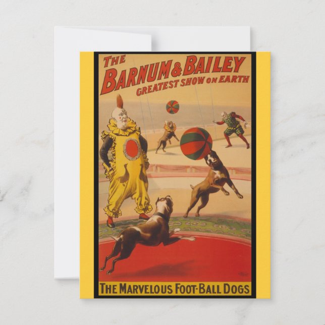 Barnum & Bailey Circus Foot-Ball Hunde (Vorderseite)