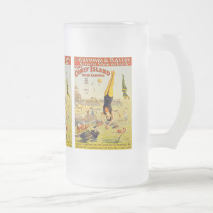 Barnum & Bailey Coney Island Wasserkarneval Mattglas Bierglas