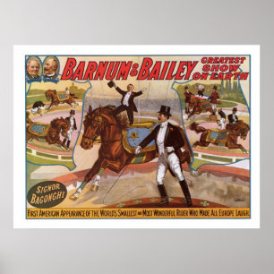 Barnum & Bailey Kleinste Rider-Werbung Poster