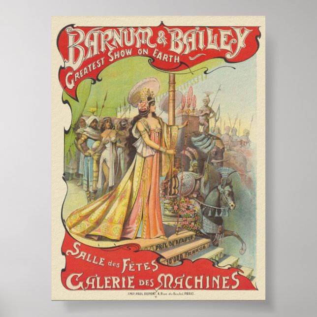 Barnum & Bailey Vintage Poster 1901 (Vorne)