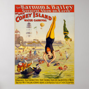 Barnum u. Bailey-Zirkus - circa 1900 Poster