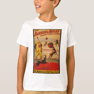 Barnum u. Bailey-Zirkus-Fußball-Hunde T-Shirt