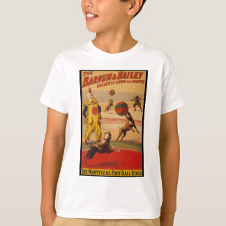 Barnum u. Bailey-Zirkus-Fußball-Hunde T-Shirt