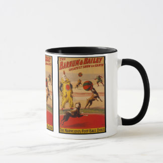 Barnum u. Bailey-Zirkus-Fußball-Hunde Tasse