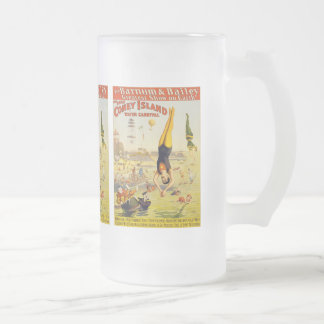 Barnum u. Wasser-Karneval Baileys Coney Island Mattglas Bierglas