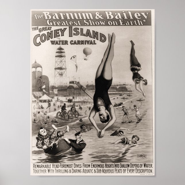 Barnum und Bailey Coney Island Wasserspass Poster (Vorne)